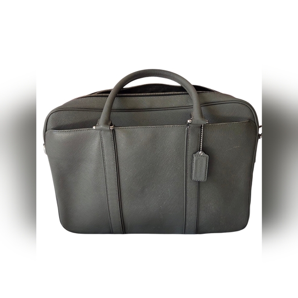 Elegant Gray Coach F71250 Laptop Handbag - Picture 1 of 16